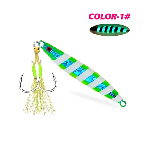 SUPERLURES JIgging Lures 30 г-80 г Быстро тонущая светящаяся приманка для рыбалки Рыболовная приманка Лазерное бумажное покрытие Морское литье Троллинговая приманка