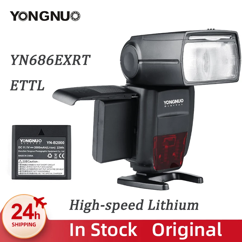 Беспроводная вспышка YONGNUO YN686EX-RT ETTL Speedlite Flash 2 4G HSS 1/8000s Master с литиевой батареей для