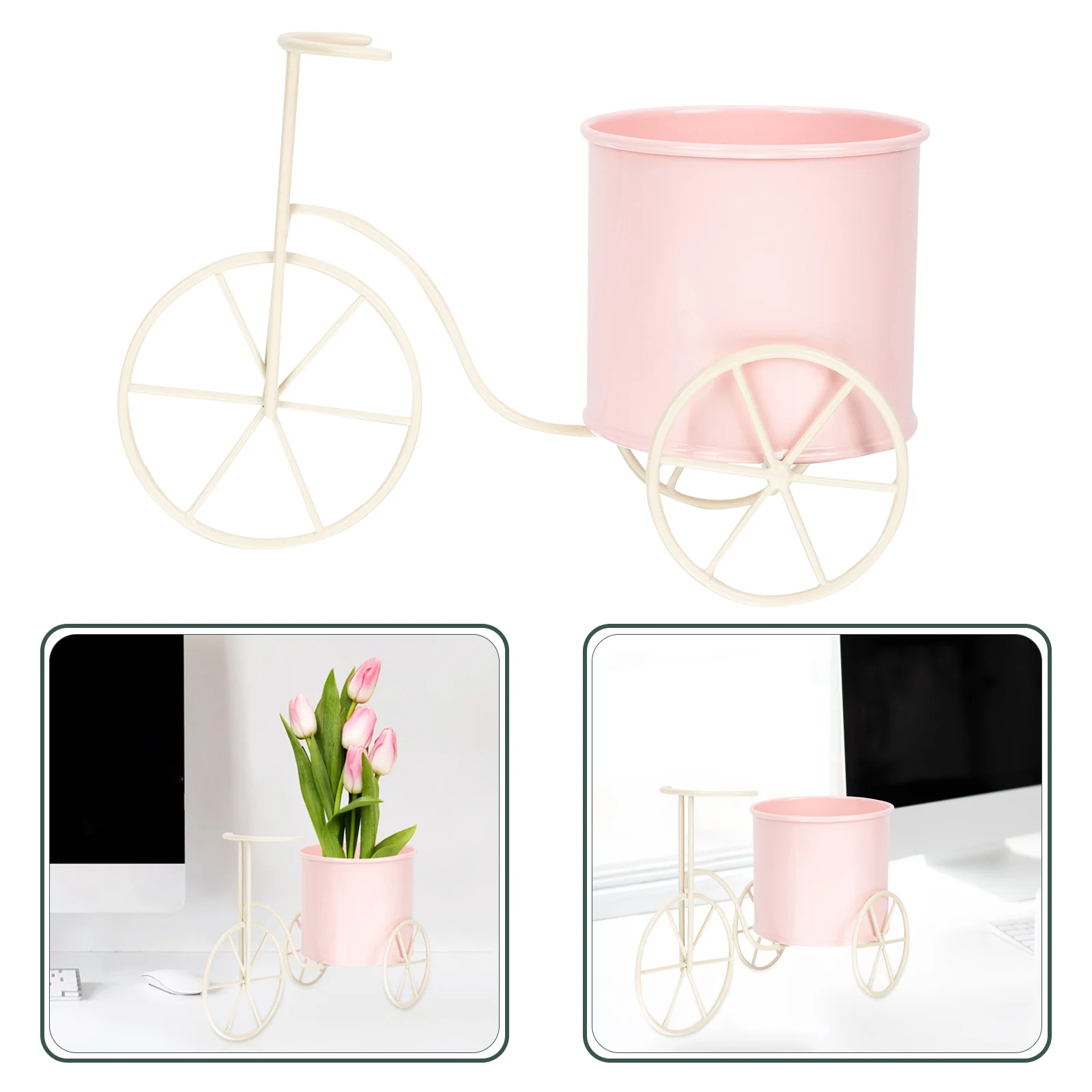 

Горшок для цветов, подставка для горшка, держатель для вазы, тележки, дисплей, металлический велосипед, трехколесный велосипед, забывайте о ...