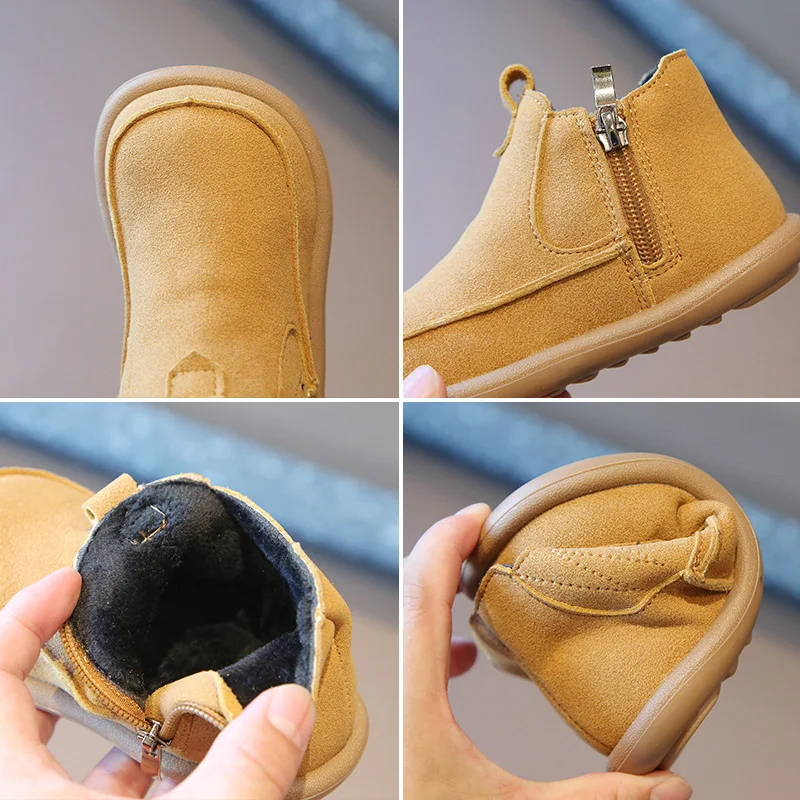 Детские модные ботинки Miqieer для девочек и мальчиков Детская вязаная обувь