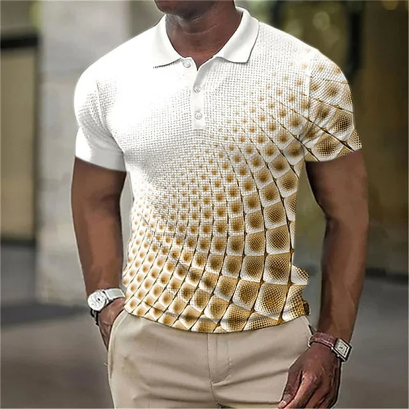 

Summer Polo Short Sleeve T-shirt Hawaiian Street Lapel Short-sleeved Polo Shirt 3d Printed Clothing Blouse Man Tshirt Pullover