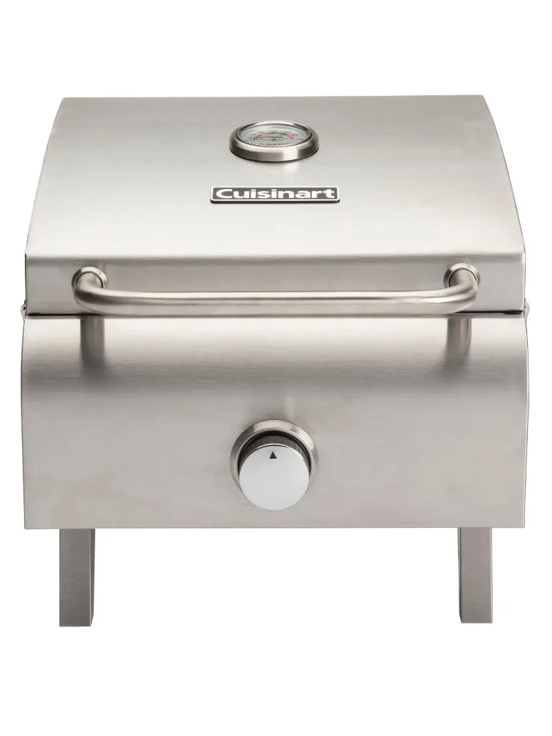 

Cuisinart 1 Burner Silver Propane Portable Gas Grill