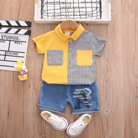 diimuu baby boys clothes sets 2pcs fashion t shirt short pants casual cotton kids toddler outfit suits 1 4 years children wear