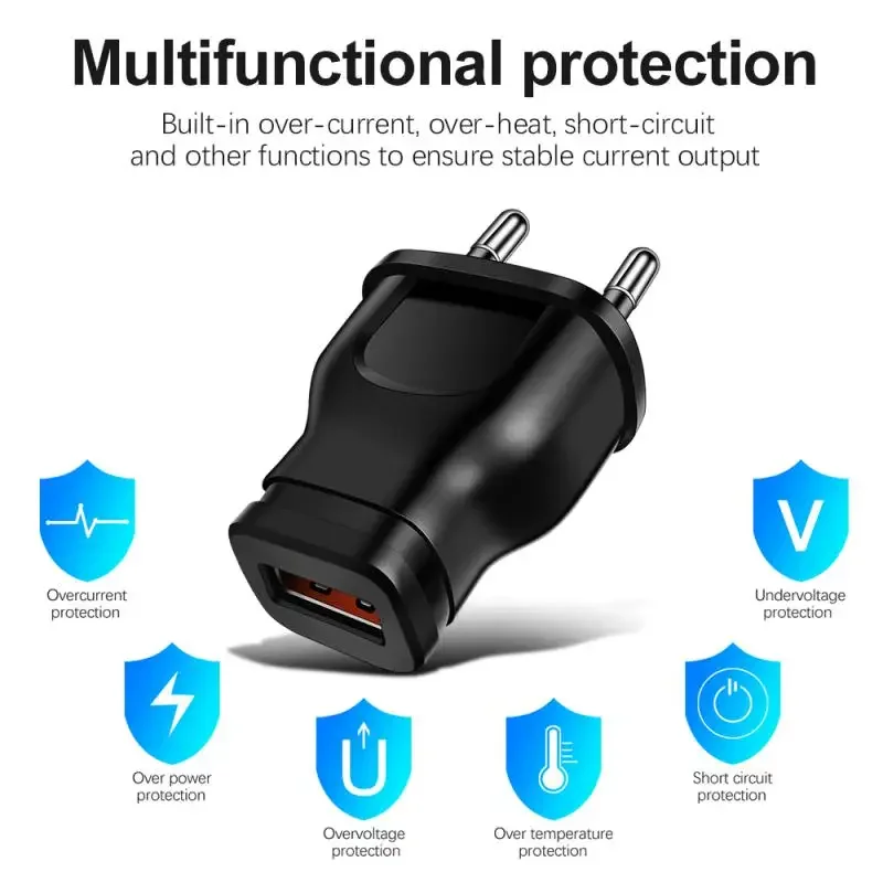 USB-зарядное устройство 5 В 1 А вилка европейского/американского стандарта