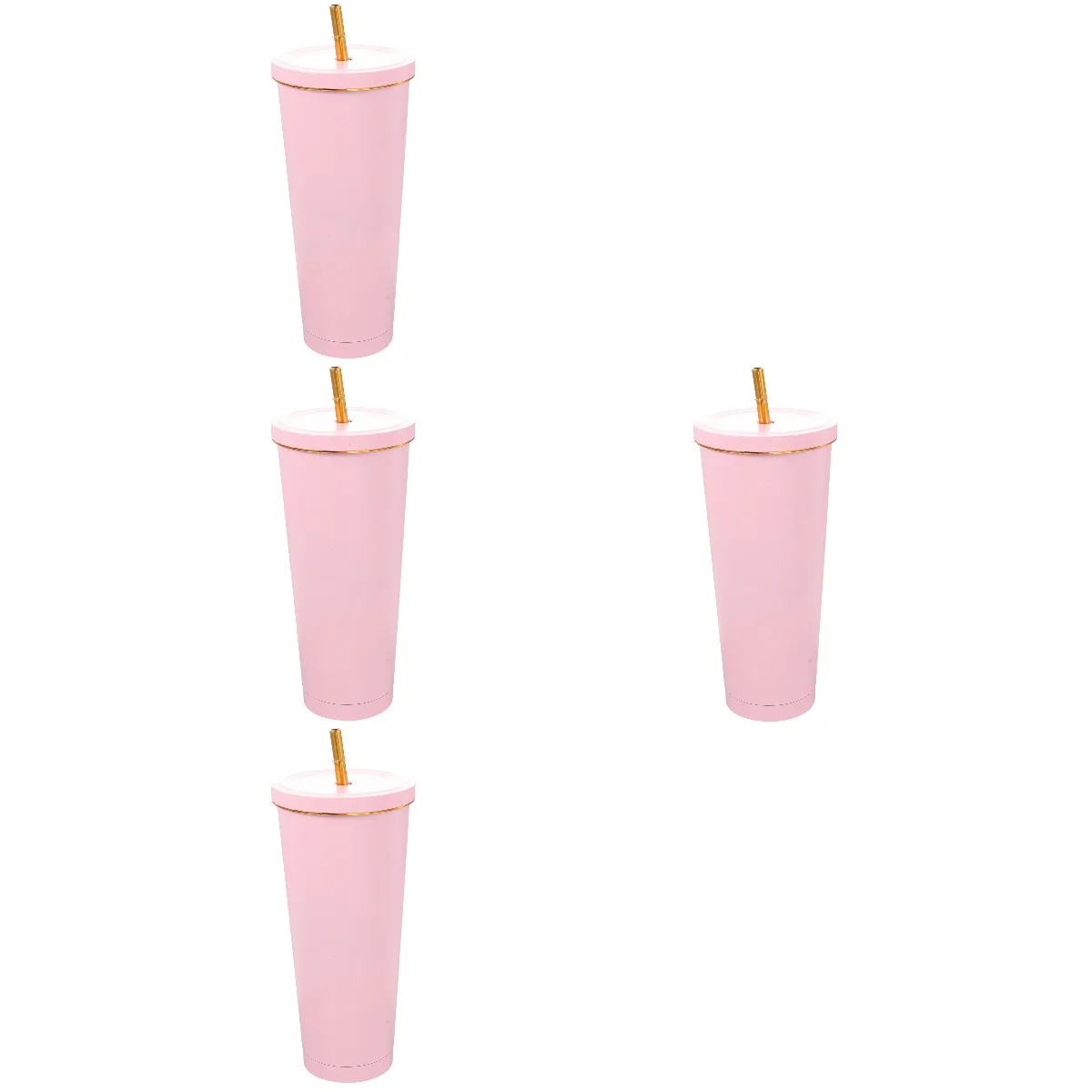 

4pcs Stainless Steel Tumbler with Lid and Insulated Coffee Tumbler Stainless Steel Cup