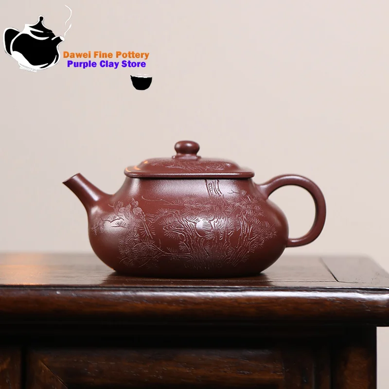 Чайник Исин ручной работы из фиолетовой глины оригинальная руда фиолетовая