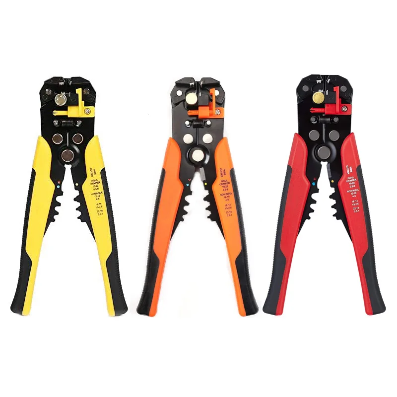 

Multifunctional Automatic Wire Stripper Crimper Cable Cutter Electrical Wire Stripping Tool Pliers Terminal 0.2-6.0mm2 Hand Tool