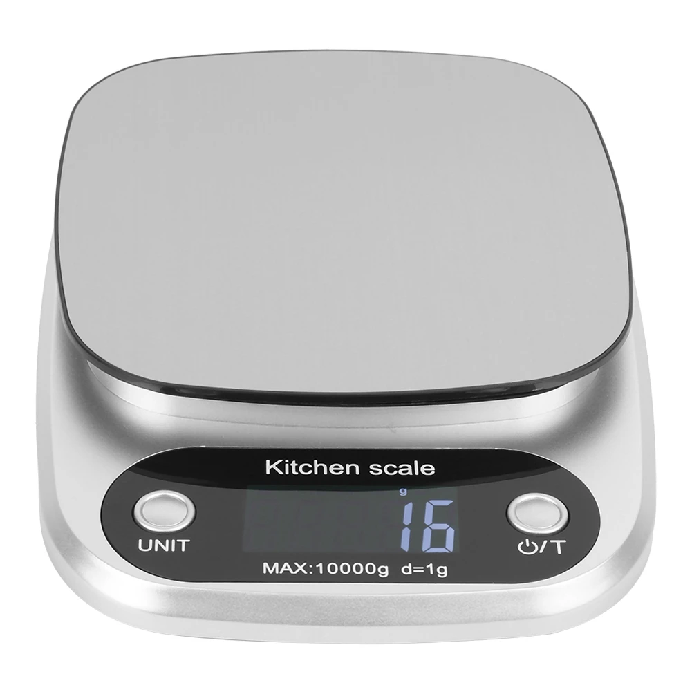 

Mini Portable Stainless Steel Electric Scale Balance Kitchen Baking Accessory Silver 10kg/1g