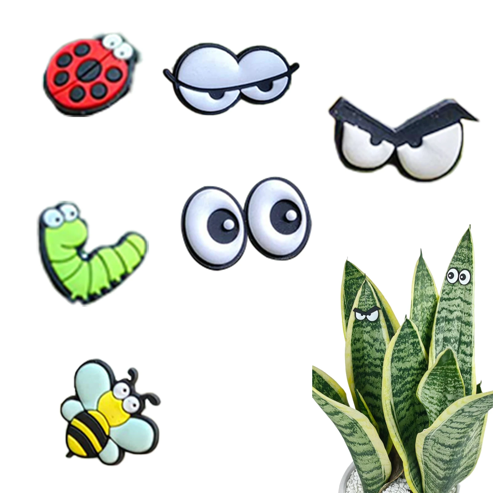 

6pcs/set Indoor Lover Gifts Cute Attractive Kids Plant Magnets Funny Markers Fridge Pins Charms Women For Potted Home Outdoor