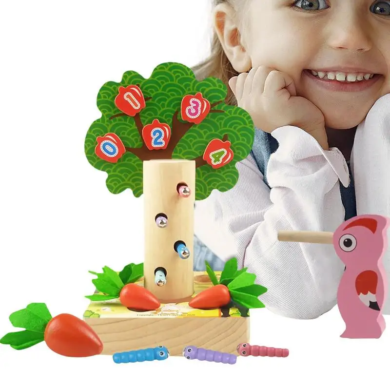 

Woodpecker Toy Fine Motor Skills Playset Feeding Birds Educational Toy For Kids Interactive Toys Christmas Gifts For Boys Girls