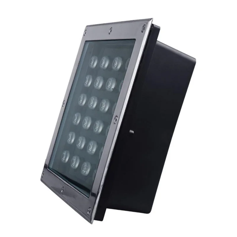 

Square 24W LED Underground Lamp 85-265VAC IP65 outdoor Buried light AC DC 24V Single Color Garden Piazza Decorative lighting DIY
