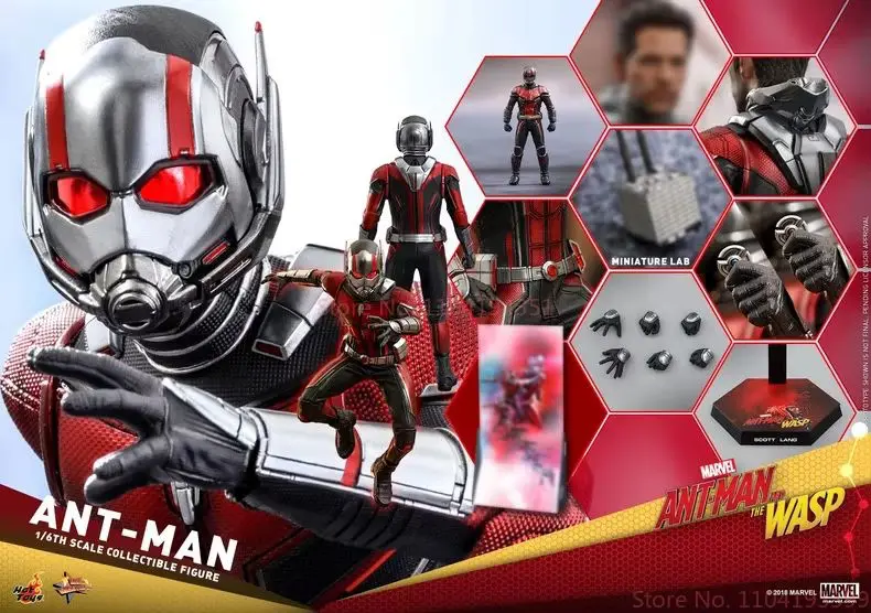 В наличии Ht Hottoys Mms308 Mms497 Mms362 Mms690 Quantum Frenzy Ant Man 1/6 Фигурка Модель Игрушки Подарки