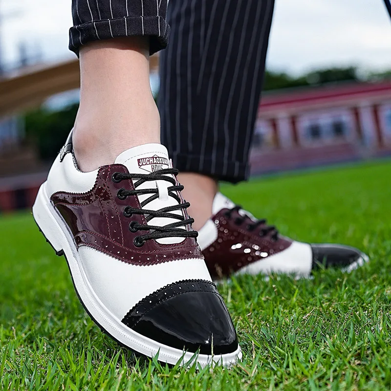 Мужские туфли для гольфа CC Chengta микрофибра синтетическая подкладка кожаный верх