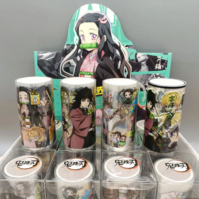

1Pc Anime Demon Slayer Kimetsu no Yaiba PET Tape Kamado Tanjirou, Nezuko Kamado Cartoon Figure Adhesive Tape Cosplay Gift