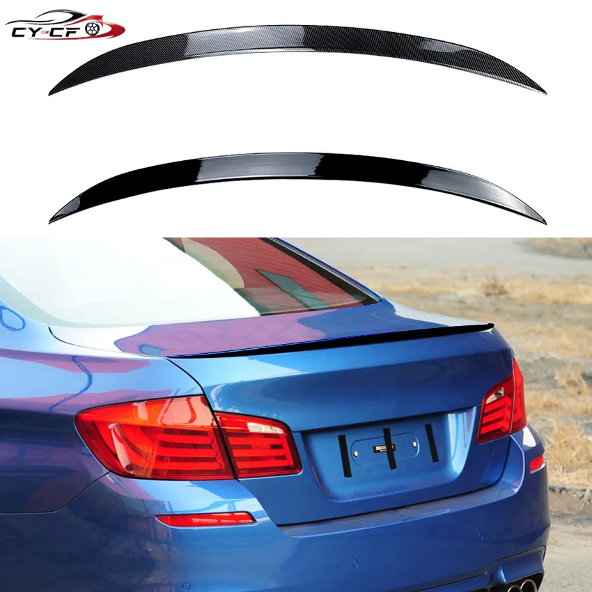 Фото Задний спойлер (накладка на бампер) M5 PSM Style, глянцевый черный, для BMW 5 серии F10 F11 F18 2010-2017, карбоновый спойлер на крышу №1