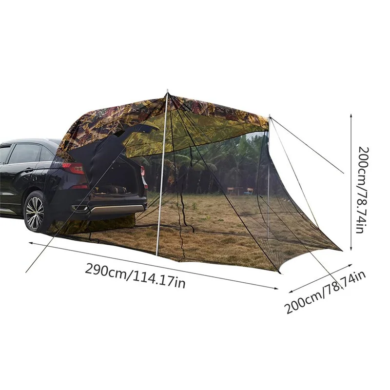 

Self-driving Tour Car Rear Tent Extension Sunshade Tent Vehicle Trunk Side Awning SUV Off-road Outdoor Camping Tent Canopy