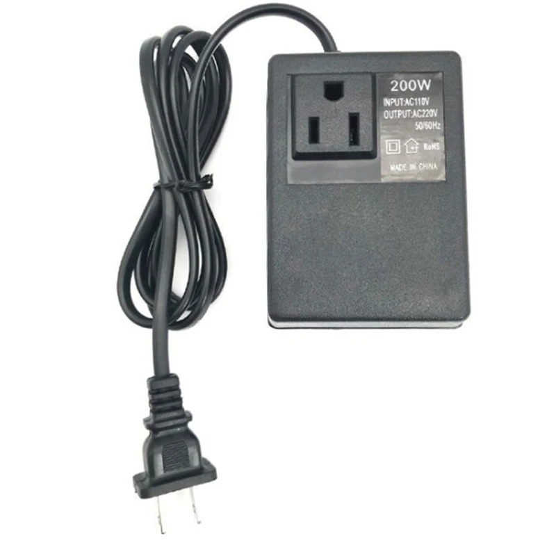 

200W Voltage Converter 110V To 220V Transformer Step Down Transformer Voltage Converter Travel Adapter Inverter