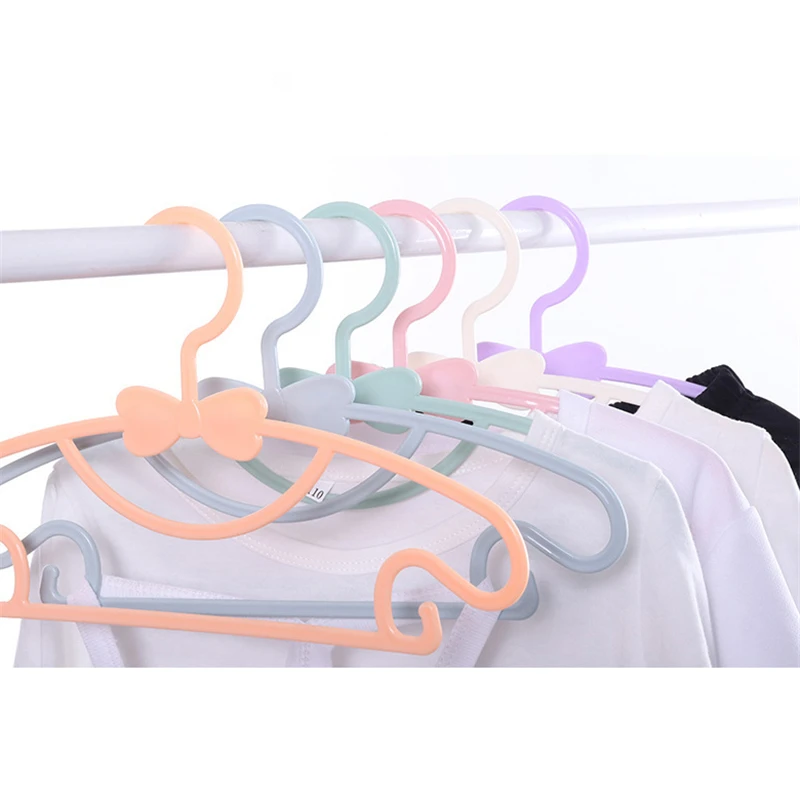 

10pcs Baby Clothes Hanger Flexible Racks Plastic Clothing Display Kids Hangers Unmarked Children Coats Hanger Organizer