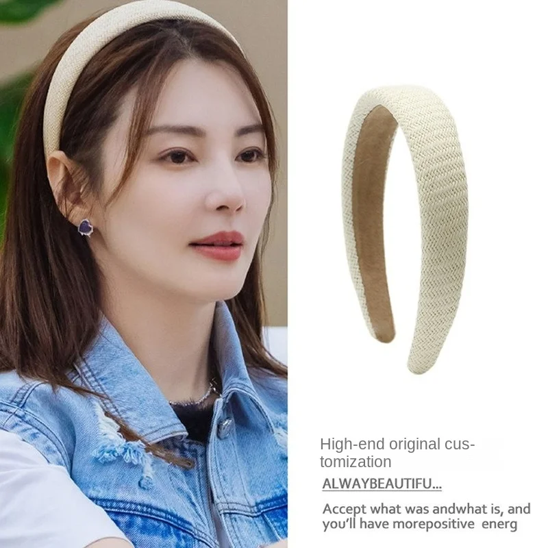 

Celebrity same style headband female summer braided twist hairpin wide-edge pressed hair headhoop accessories