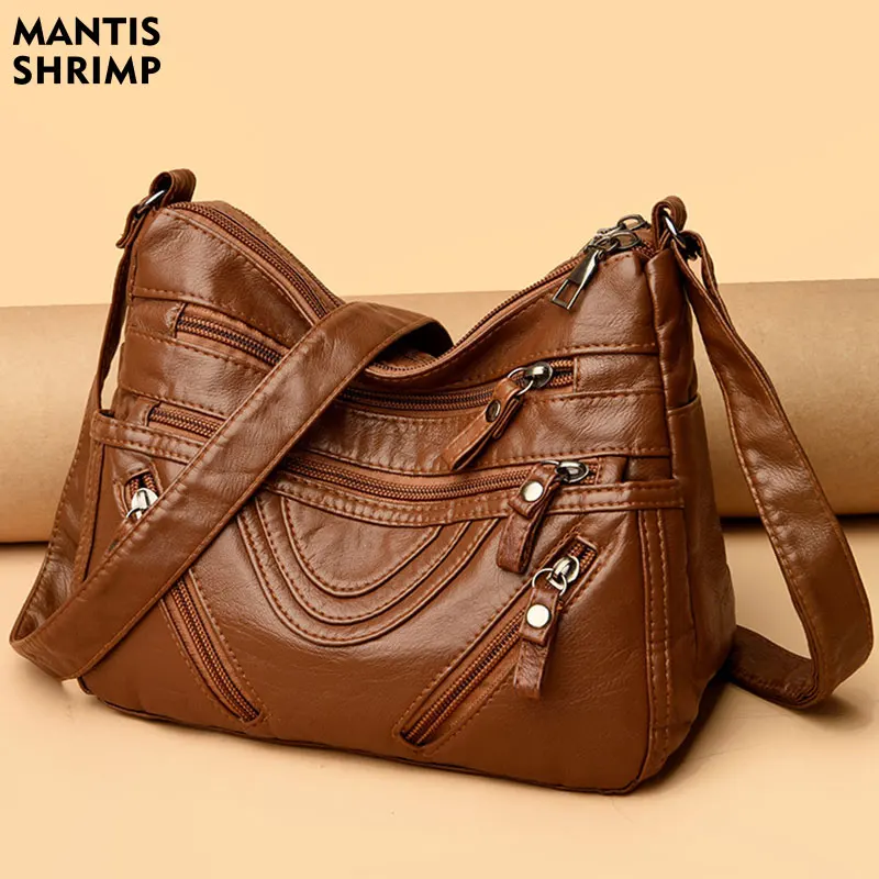 

Women Bags Classic Female Bags Middle-aged Pack Casual Daily Bags for Women Vintage Shoulder Messenger Brand Crossbody Hobos