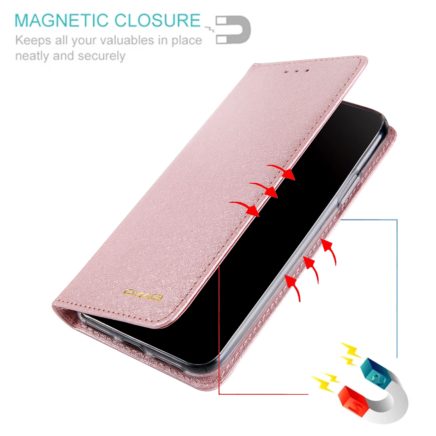 Leather Case For iPhone 14 13 12 Mini 11 Pro XS Max XR X Flip Wallet 7 8 Plus SE 2020 2022 Magnetic Silk Pattern Card Slot Cover