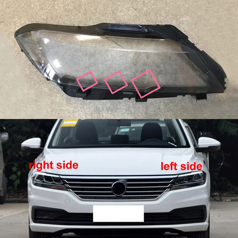 

Made For VW Lavida Plus 2018 2019 2020 Halogen Headlamps Transparent Lampshade Headlight Replace Original Lampshade Plexiglass