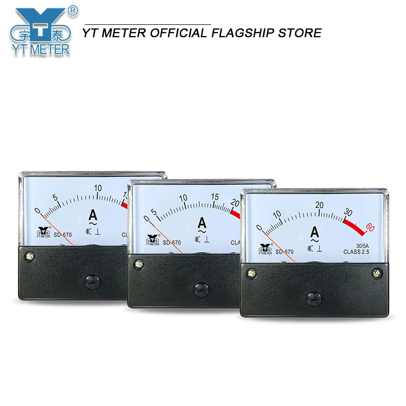 SD670 Амперметр перегрузки переменного тока 30/50/75/100/200/400/5A Указатель 2 буфера dh670