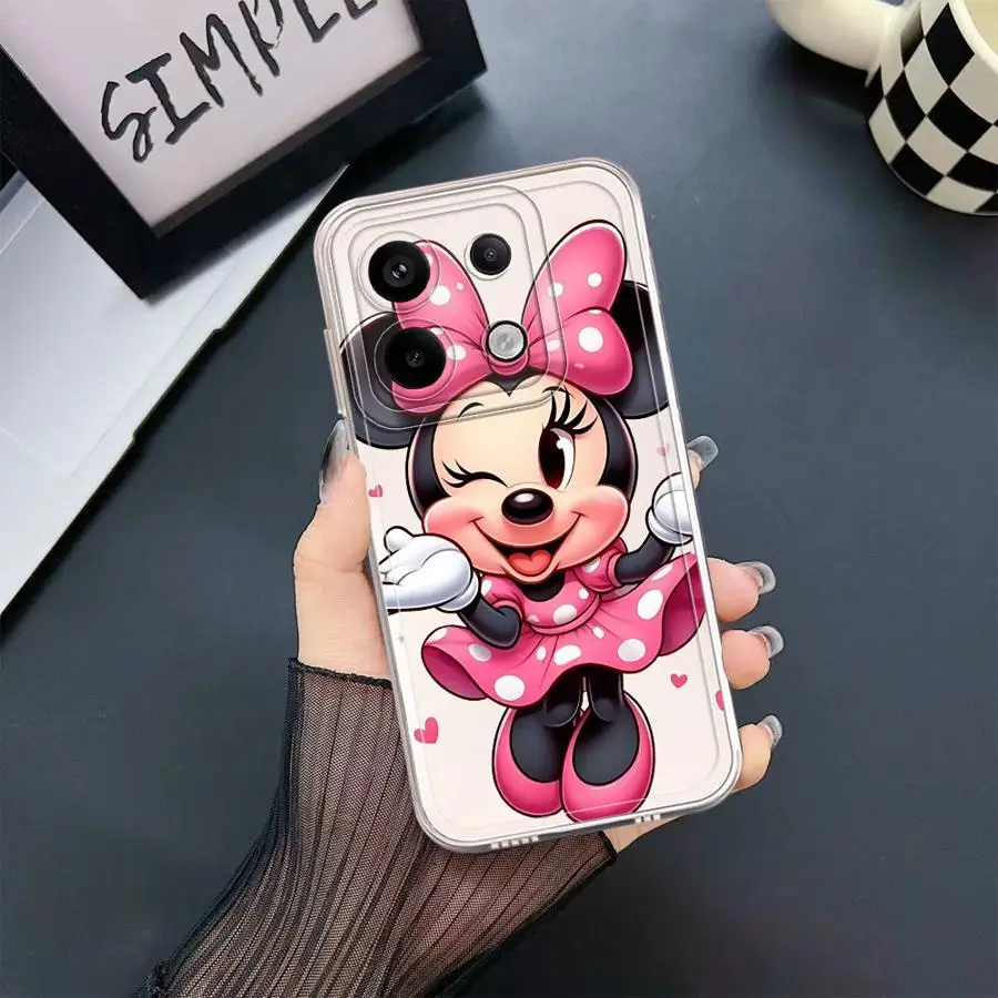 Чехол для телефона Disney с рисунком Минни Маус Xiaomi Redmi Note 13 12 Pro Plus 5G 11S 10S 9 11 10 12S 9S 8 Soft