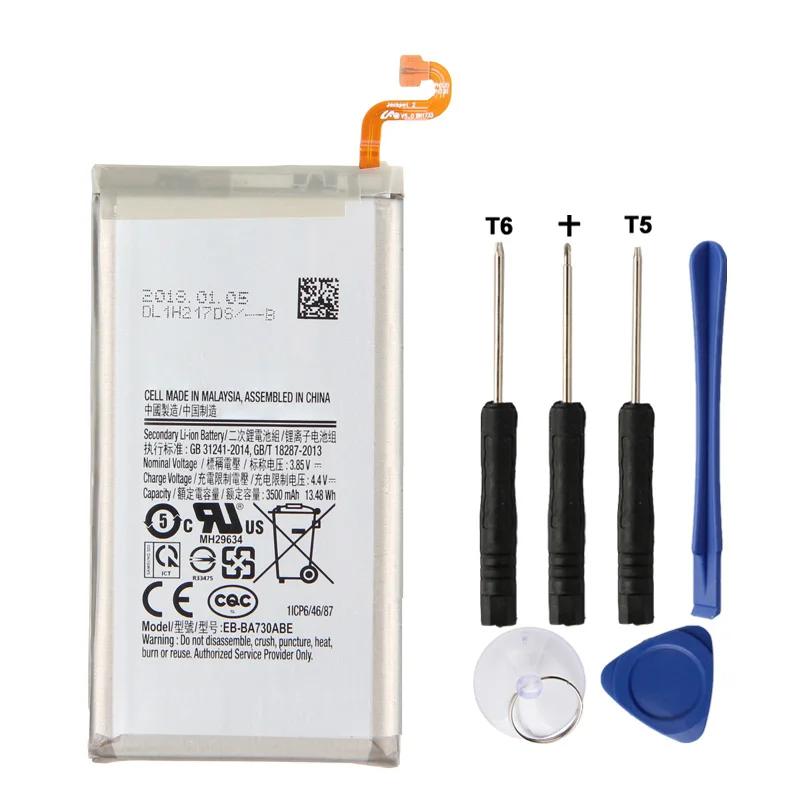 

Phone Replacement Battery EB-BA730ABE EB-BA730ABA for Samsung GALAXY A8+ 2018 A8 Plus SM-A800J SM-A800S A800J A800S 3500mAh