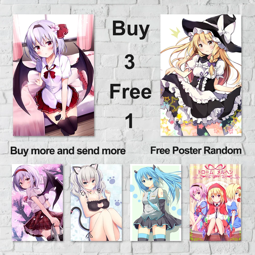 

Japans Anime Girl Aesthetic Poster Classic Character Wall Art Picture Illustration Canvas Print Living Room Home Decor Painting