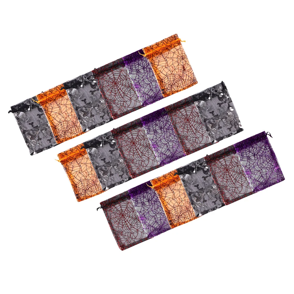 

Bags Gift Pouch Drawstring Bundle Mouth Storage Candy Gauze Pure Color Pocket Durable Package Clear Favors