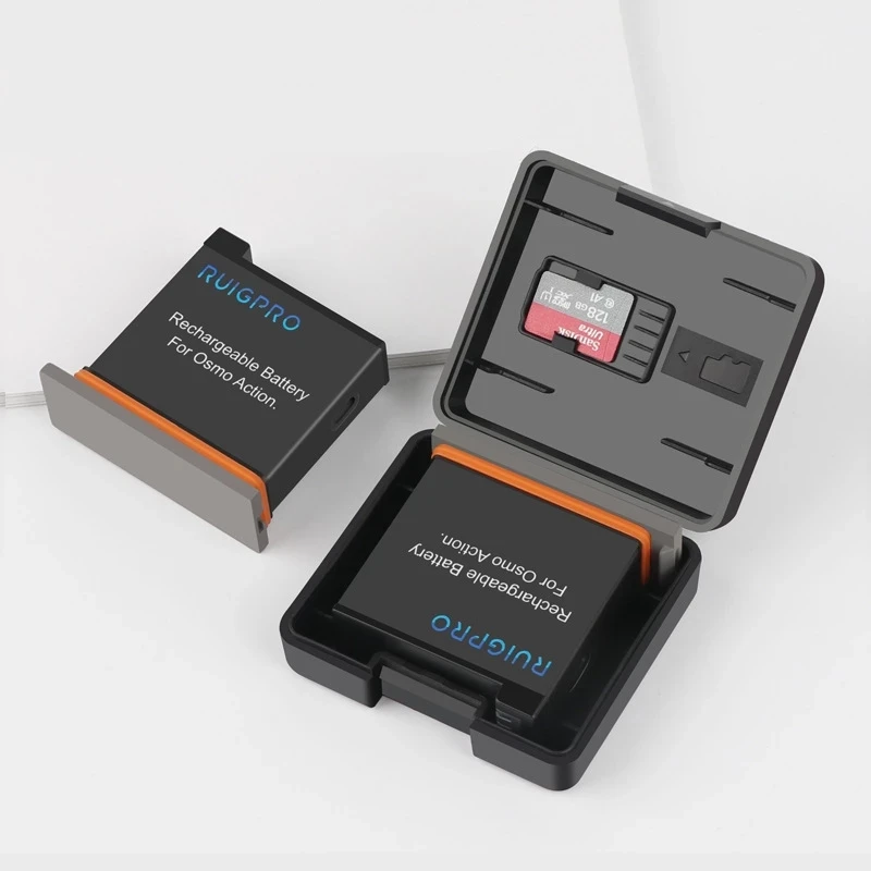 4 шт. многофункциональный чехол для аккумулятора коробка хранения TF-карт