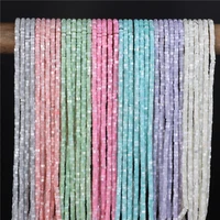 natural shell loose round flat beads heishi beads spacer dyed shell beads for diy jewelry making bracelets necklace supply