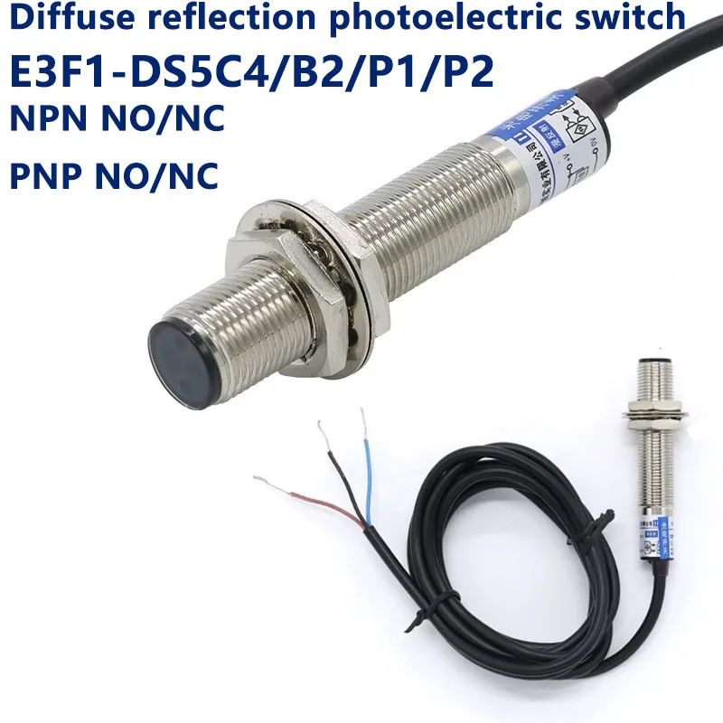 Фотоэлектрический датчик рассеянного отражения E3F1-DS5P1 E3F1-DS5B2