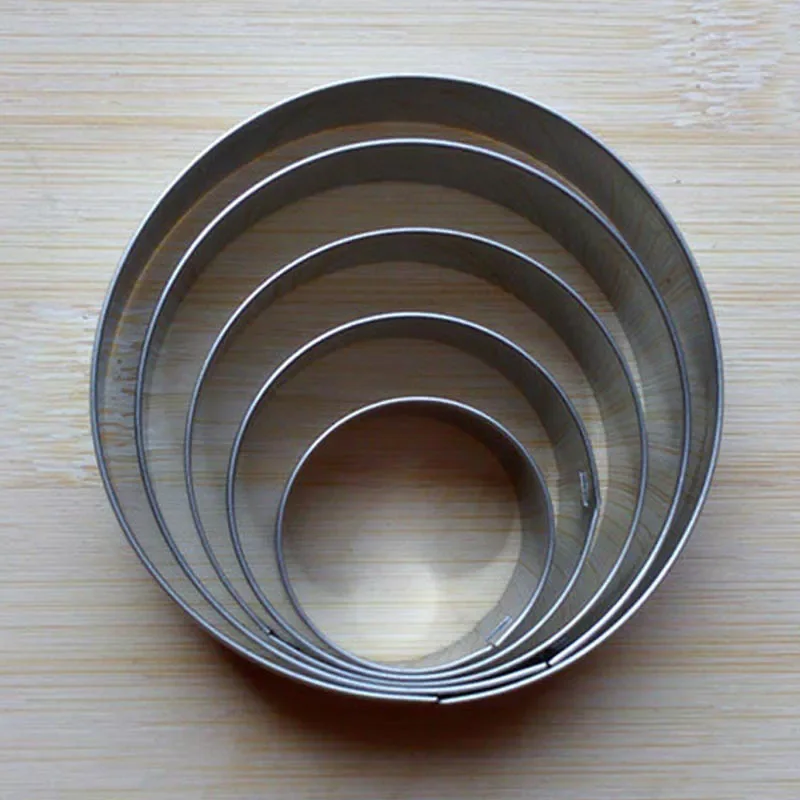 

2022New Baking Accessories Biscuit Mould Stainless Steel Cookie Cutter Kitchen Tools Round Heart Shape Portable Cake Fondant Mol
