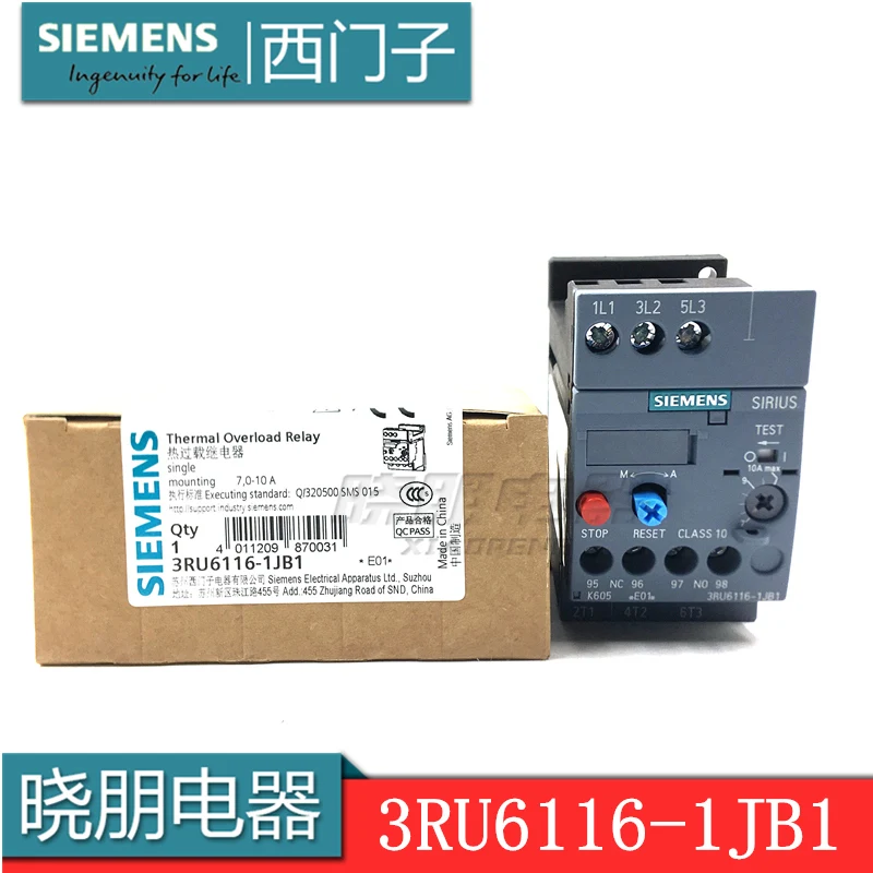 

False one penalty ten original genuine Siemens thermal relay 3RU6116-1JB1 7-10A independent installation