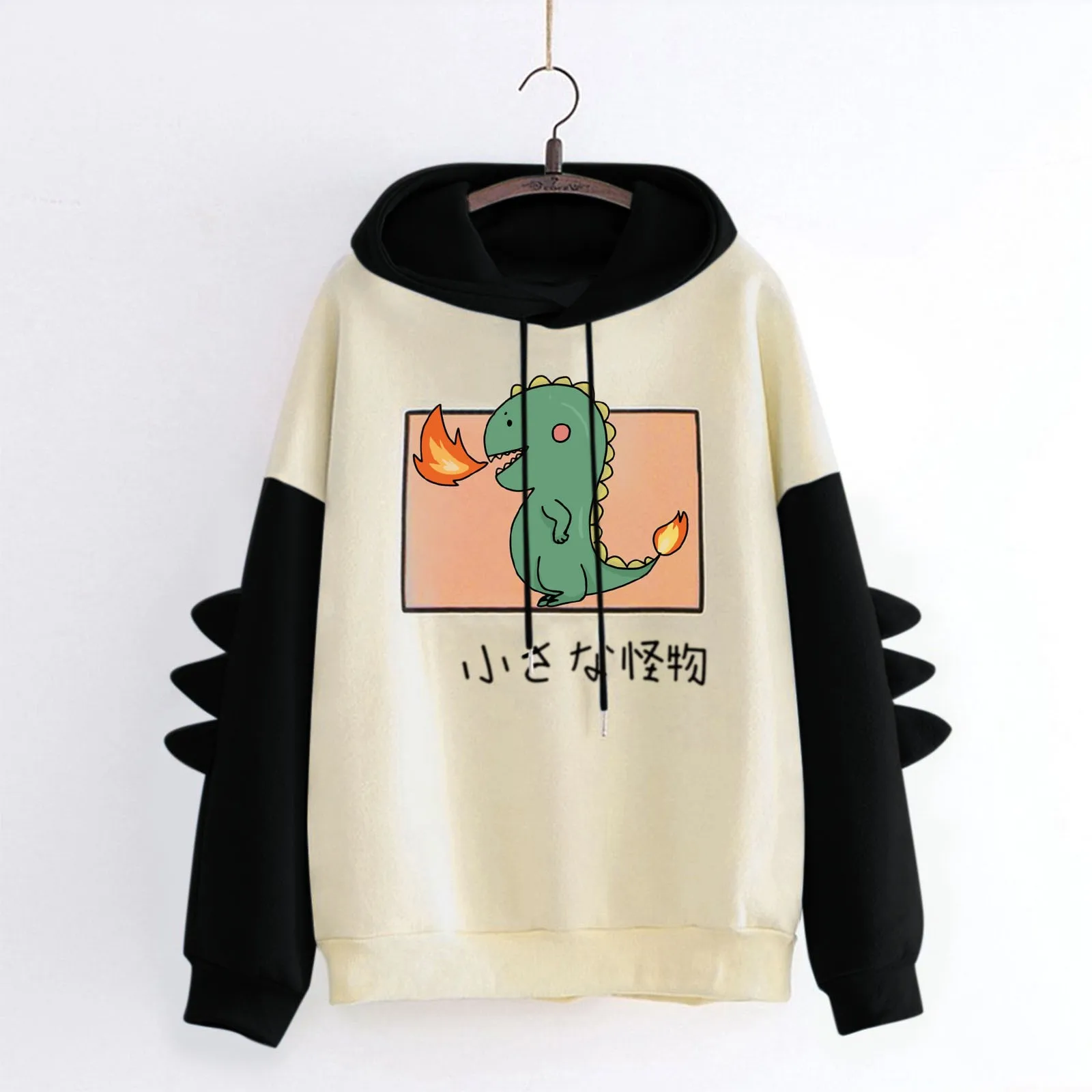 

Women Oversize Hooded Pullover Dinosaur Cos Tops For Girls Best Gift Sudadera Cartoon Hoodies Autumn Harajuku Kawaii Sweatshirts