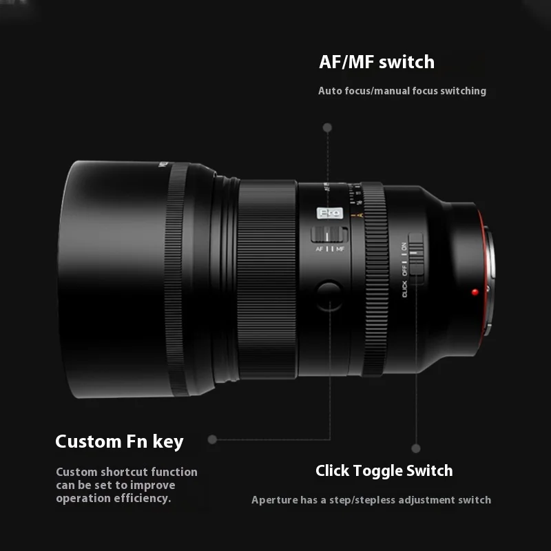 VILTROX 85 мм F1.4 Pro с автофокусом и большой диафрагмой, полнокадровый объектив для беззеркальной камеры Sony E Mount A7 A7R A7RII ZVE1 A9 (art.: 3920cf5356aee) - 3920cf5356aee