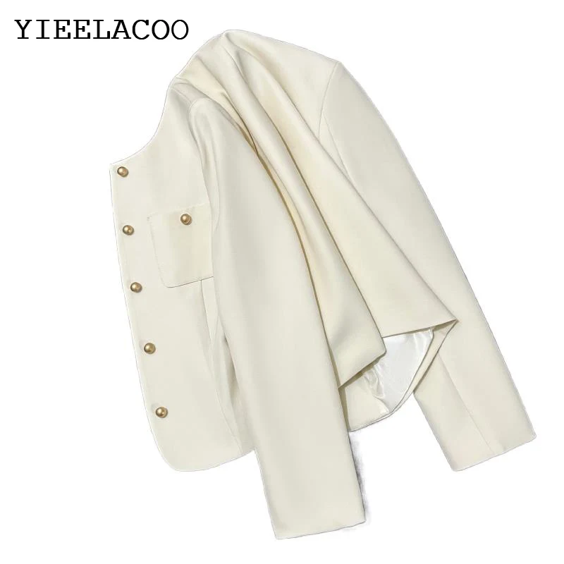 

Beige Blazer women 2023 Autumn New Versatile Luxury Sense Celebrity Fashion Suit