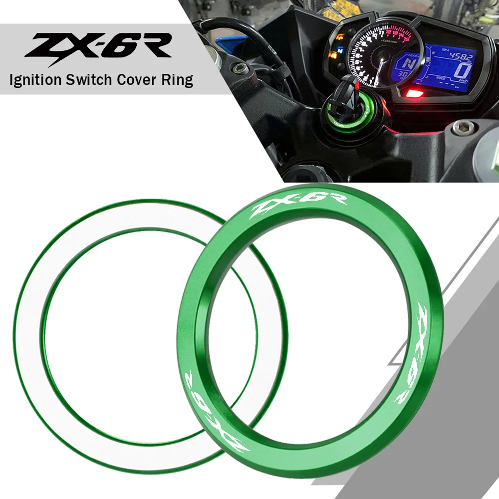 

CNC Accessories For KAWASAKI ZX6R ZX 6R 2000-2021 2020 2019 2018 2017 2016 2015 2014 zx-6r Motorcycle Ignition Switch Cover Ring