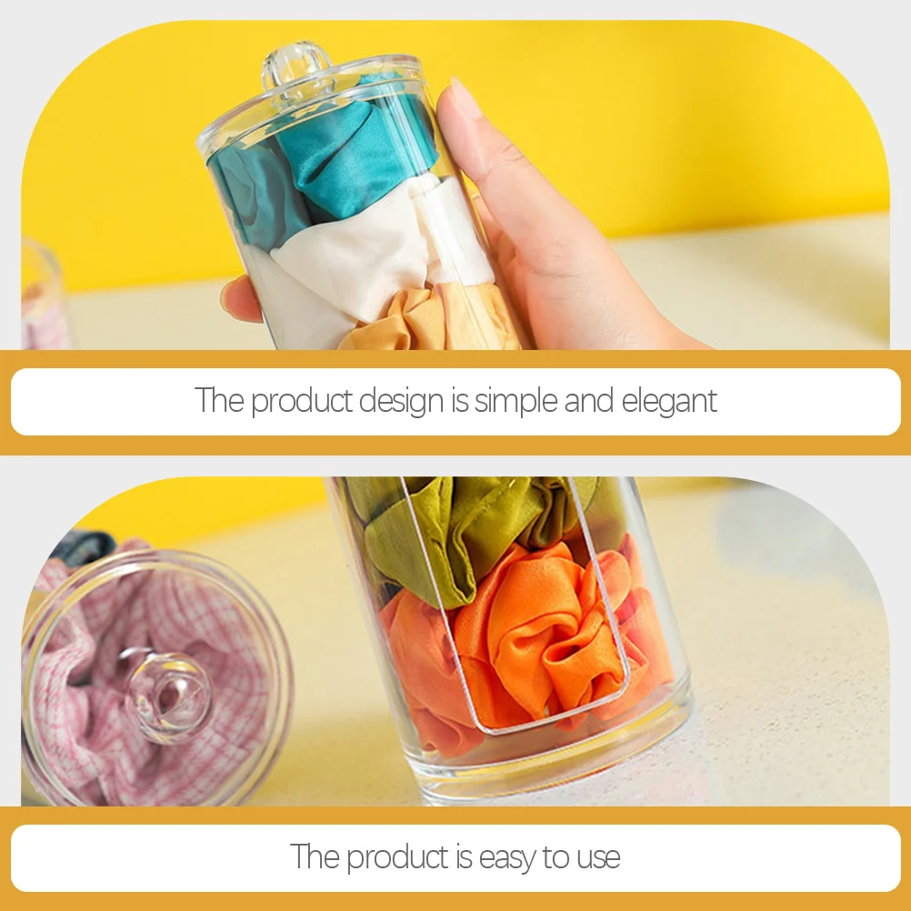 2 шт. кольцо для волос чехол ватных тампонов шарики органайзер держатель