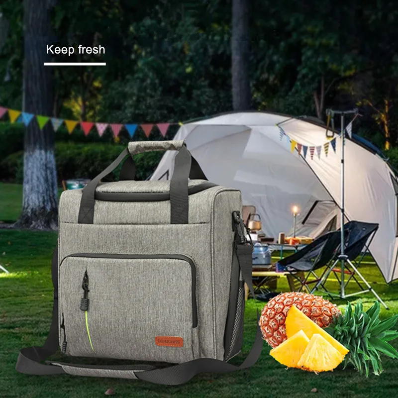 Camping Supplies Portable Coolers Fridge Storage Bag For Outdoor Picnic Accessories And Utensils Large Packed Lunch Box Thermal