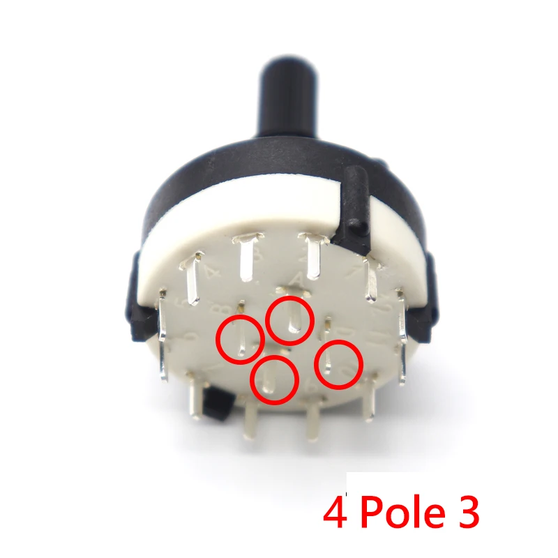 

[5-1 шт.] RS26 пластиковый 4-полюсный 3-позиционный флейдный 2-полюсный 6-позиционный 1-полюсный ремешок длиной ручки 21 мм, переключатель оси