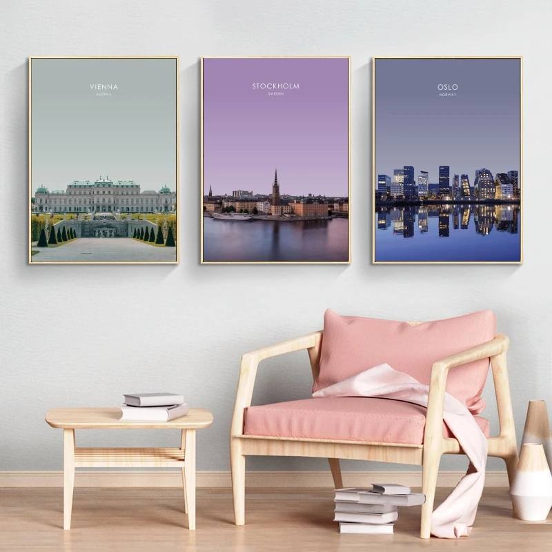

Japanese Anime Canvas Paintings Vienna Travel Illustration Cartoon Character Picture High Quality Art Decorative Wall Decoration