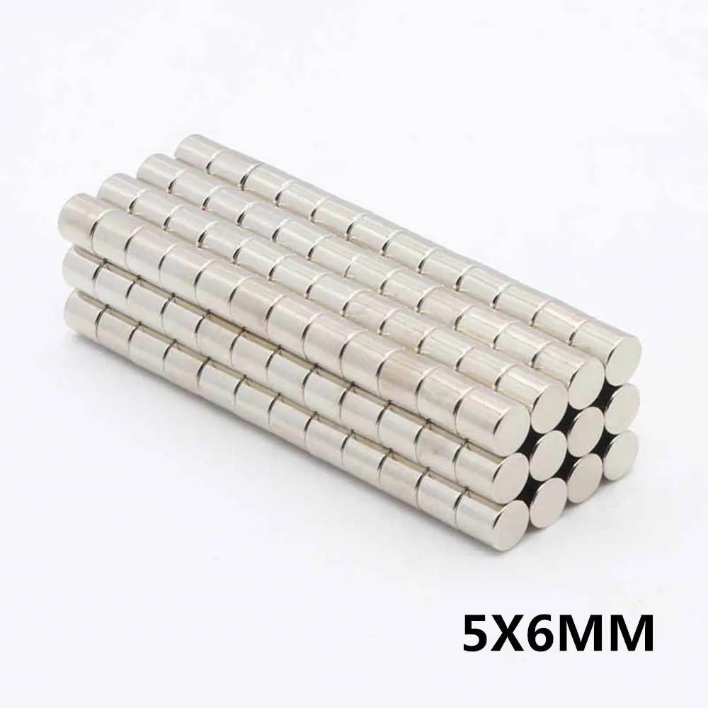 

20/50/100/200/300/500PCS 5x6 Strong Round Magnets 5mm x 6mm Powerful Strong Magnets 5x6mm Small Permanent Neodymium Magnet 5*6