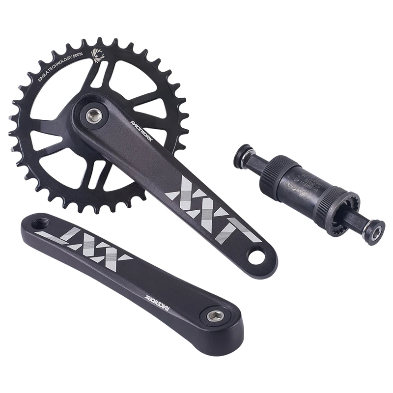 MTB 170mm XXT Square Taper Crank 36T Narrow Wide Chainring Mountain Bike Sprocket With Bottom Bracket Bicycle Cranks Parts | Спорт и