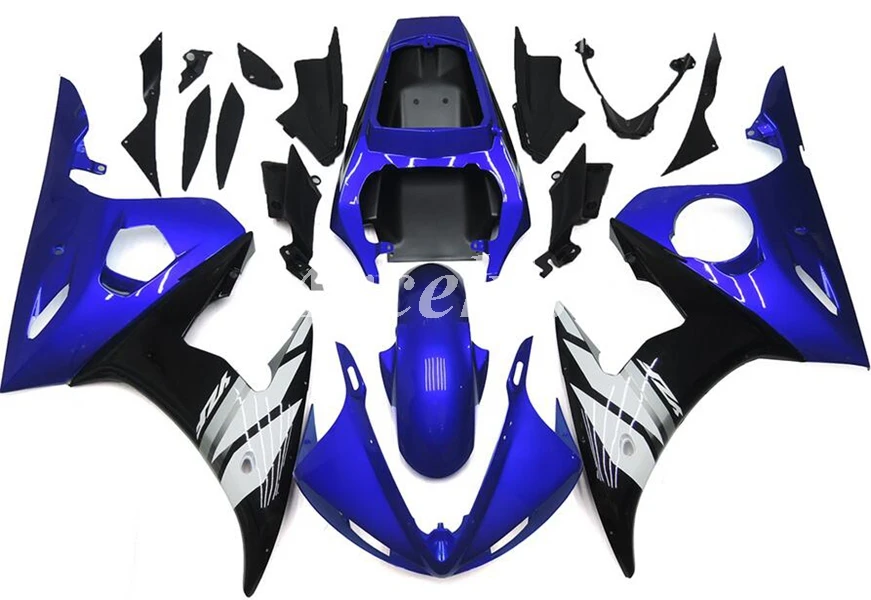 

4 Free Gifts New ABS Motorcycle Fairings kit Fit for YAMAHA YZF- R6 2003 2004 2005 03 04 05 Bodywork set Blue White