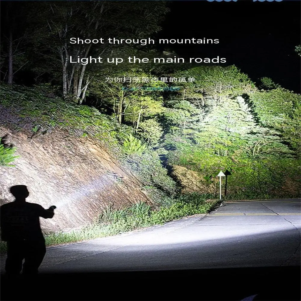 

Фонарик, яркий портативный мини-фонарь, перезаряжаемый светодиодный фонарь, 2 уровня, регулируемая яркость, многофункциональная уличная ла...