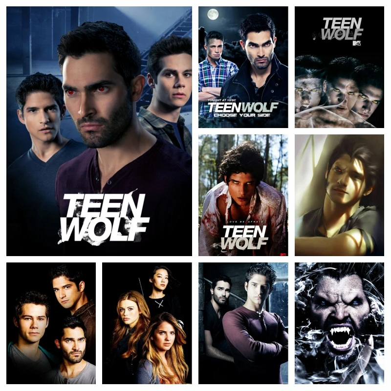 Teen Wolf Diamond Art Painting Kits Fantasy Werewolf Tv Series Full Drills Mosaic Cross Stitch Handmade Craft Room Decor Gift