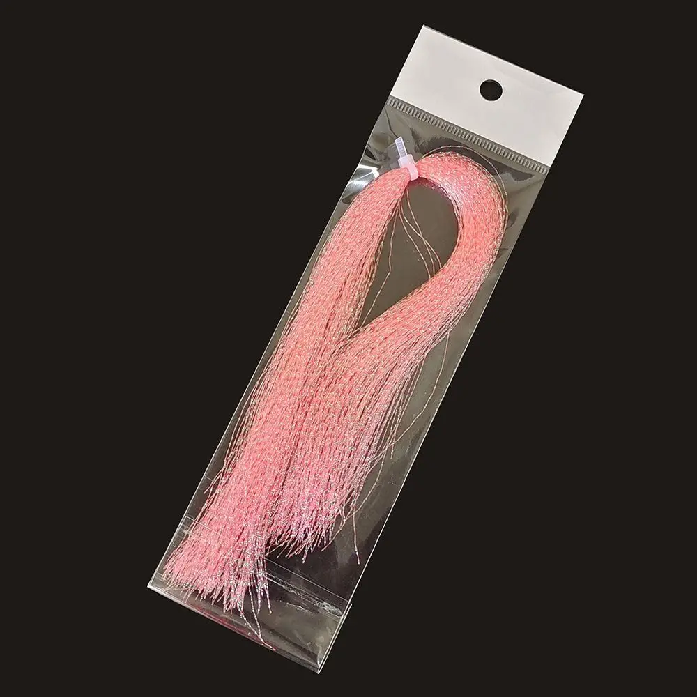 Flash Fly Tying Materials Fishing Tackle Steel Lead Jig Head Hook Holographic Tinsel Squirmy screw Lure Making Material